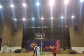 湖南長沙岳麓實驗中學體育館成功應用其爵士龍線陣音箱