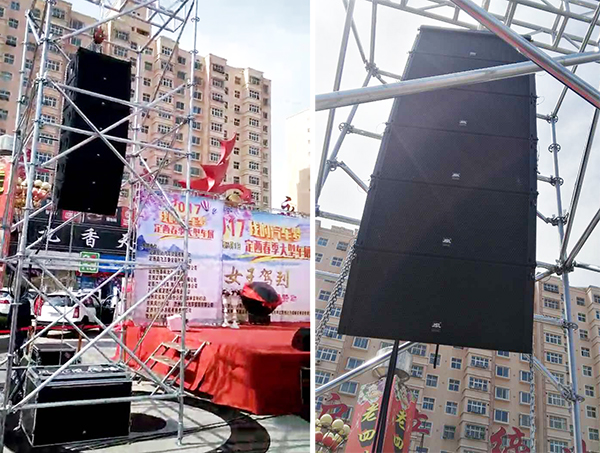 爵士龍線陣音響系統(tǒng)亮相定西春季大型車展