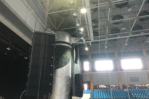 吉林長春航空學(xué)院體育館采用專業(yè)音響設(shè)備