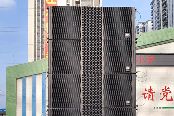 爵士龍LA雙十線陣音箱系統(tǒng)助力高州市高文小學(xué)打造校園之聲